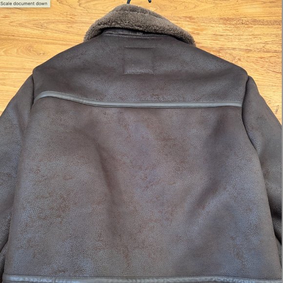 Zara DOUBLE SIDED SHORT JACKET - Brown - Picture 10 of 11